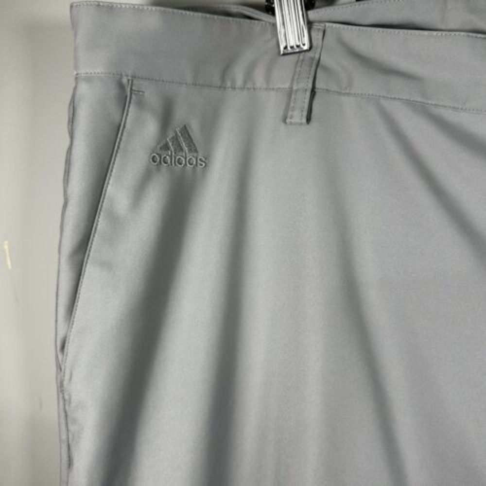 Adidas Golf Light Gray‎ Flat Front Climalite Wicking Chino Pants 40 X 32 - Picture 3 of 7
